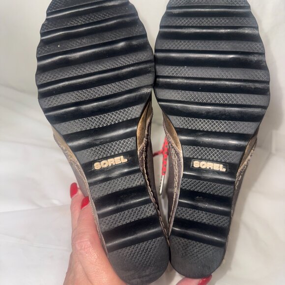 Sorel Women's PDX Grey Brown Hidden Wedge Bootie Size US 8.5 - Picture 3 of 14